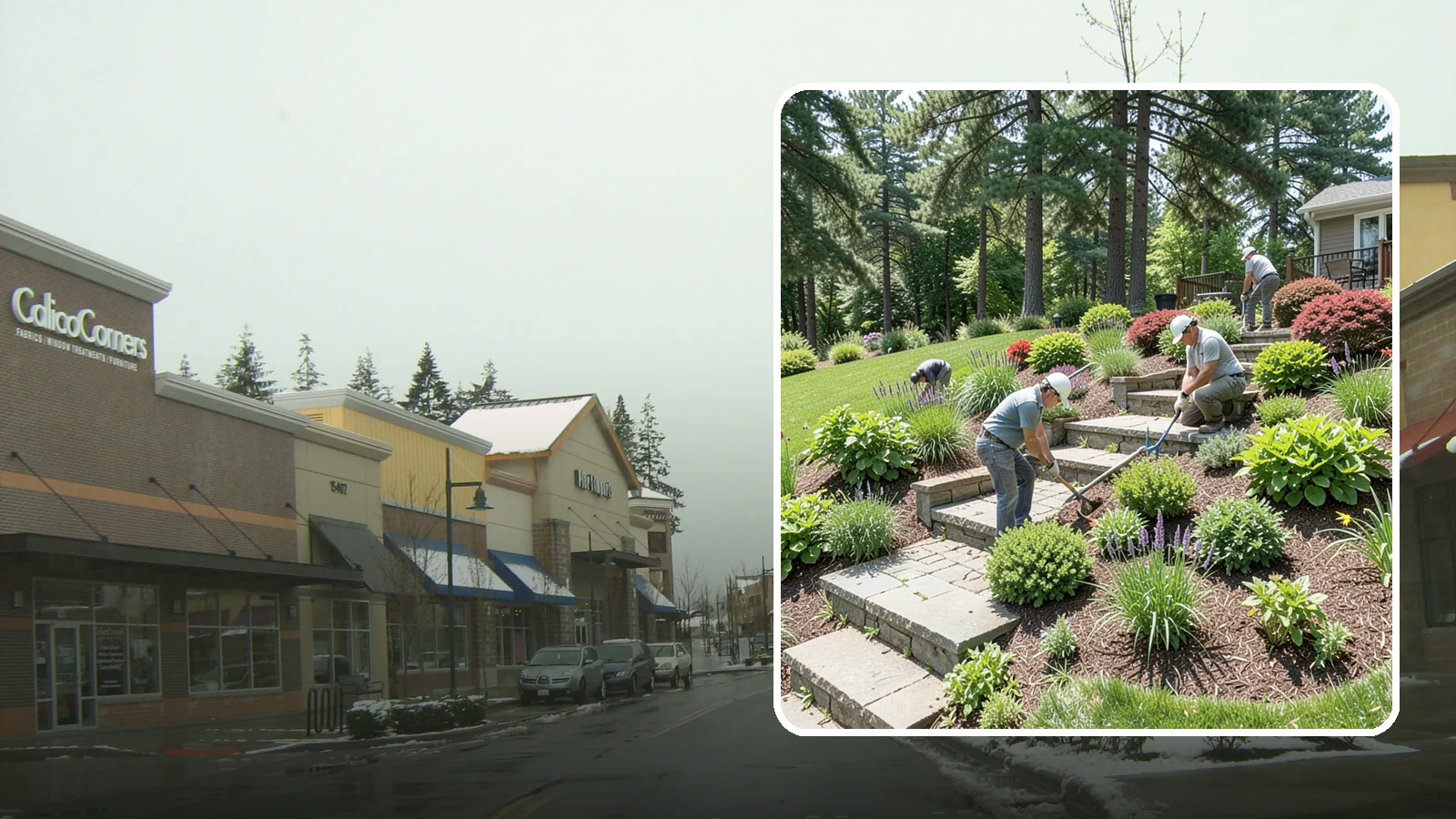 Garden Stairs in Mill Creek, Snohomish County, WA - Custom garden stairs in stone, timber, or pavers that make sloped landscapes safe and accessible.