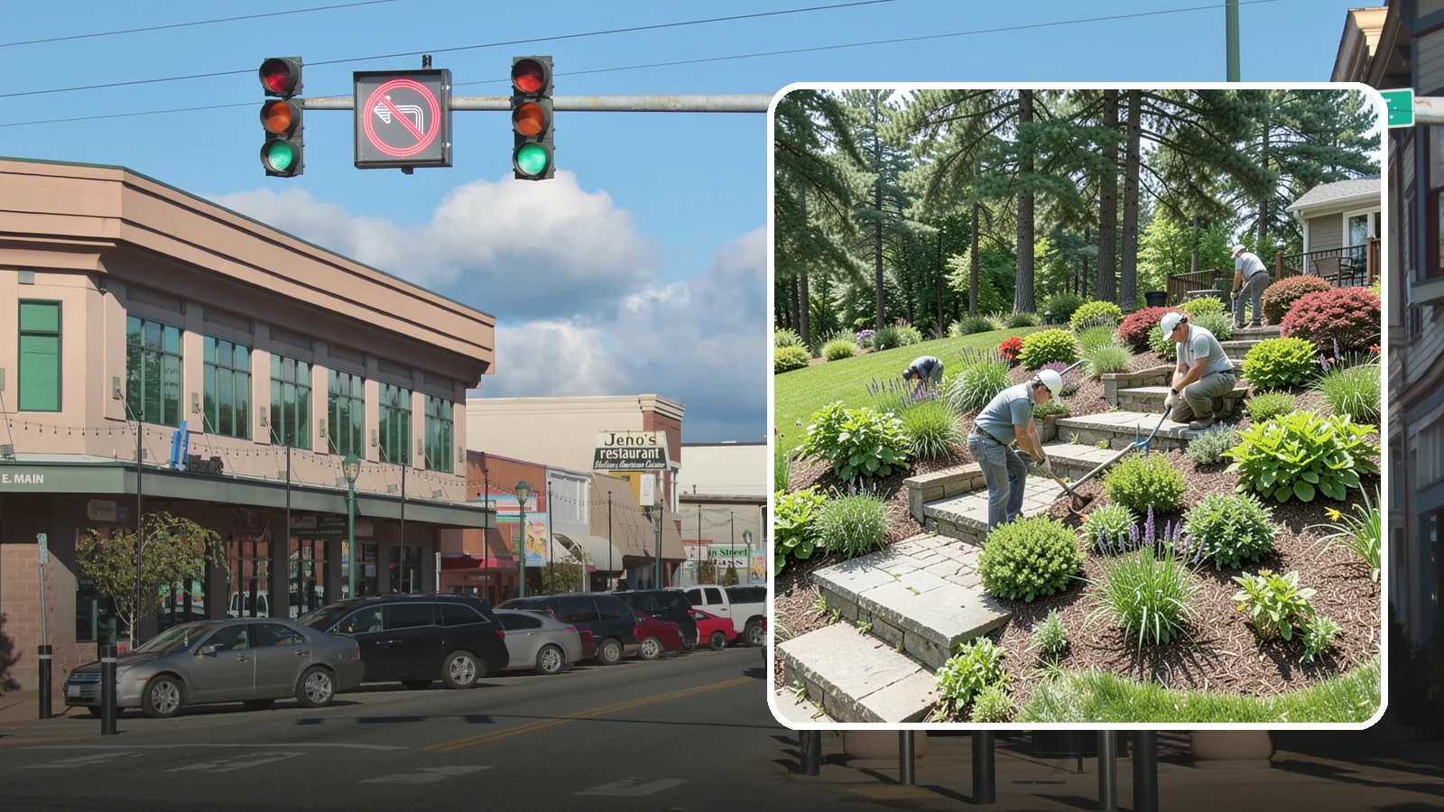 Garden Stairs in Monroe, Snohomish County, WA - Custom garden stairs in stone, timber, or pavers that make sloped landscapes safe and accessible.