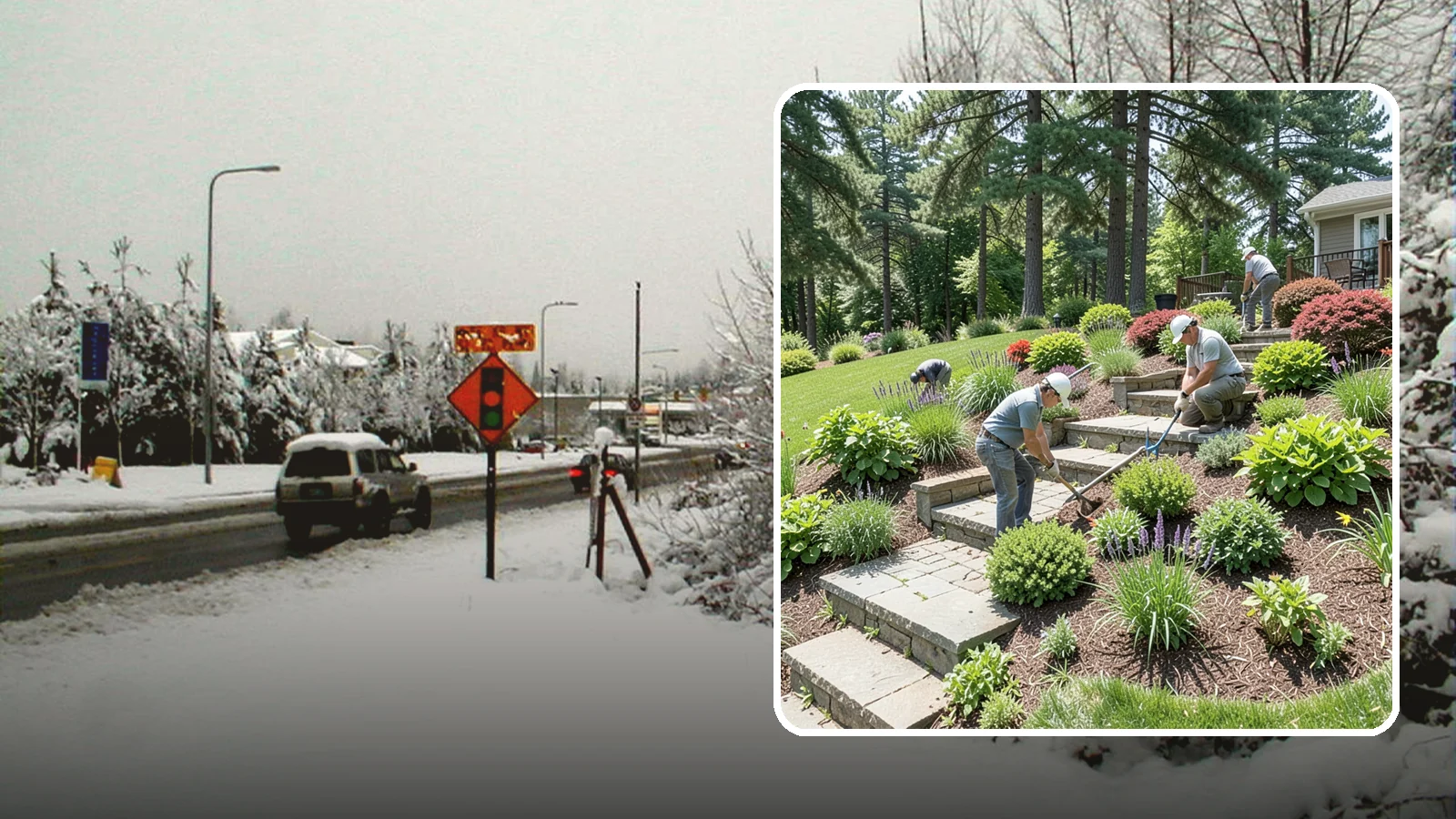 Garden Stairs in Newcastle, King County, WA - Custom garden stairs in stone, timber, or pavers that make sloped landscapes safe and accessible.