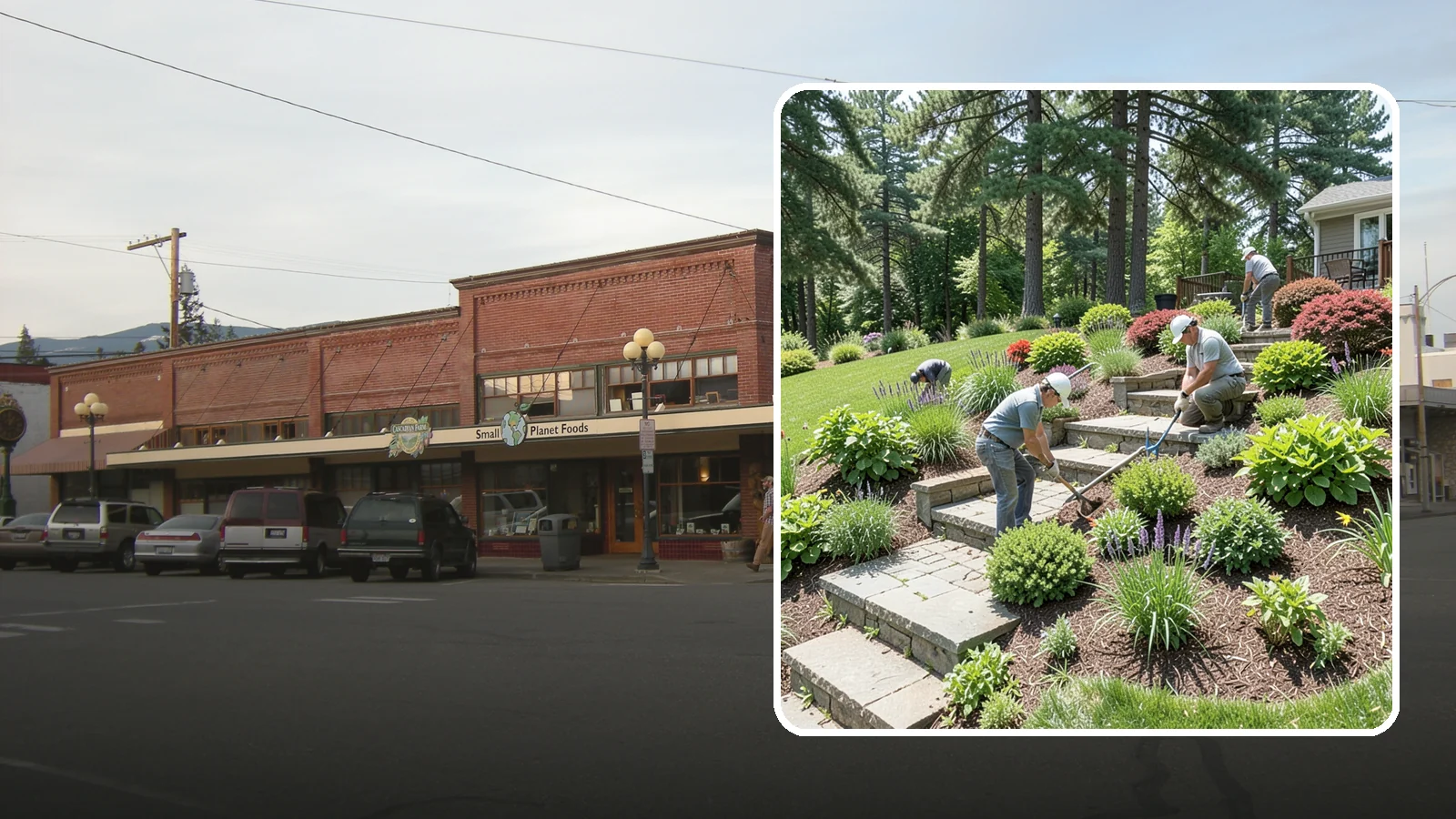 Garden Stairs in Sedro-Woolley, Skagit County, WA - Custom garden stairs in stone, timber, or pavers that make sloped landscapes safe and accessible.