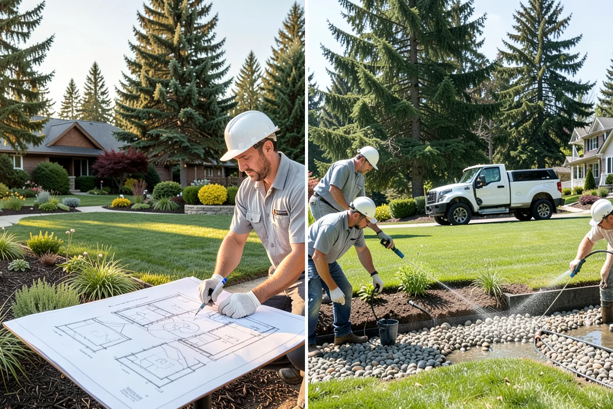 Garden Stairs in Snoqualmie, King County, WA - Assess the slope and stair path