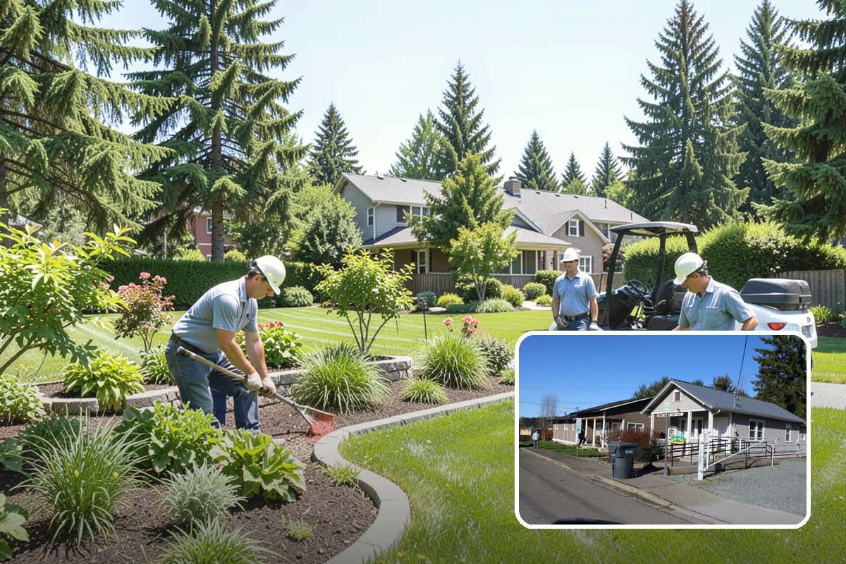 Garden Stairs in South Prairie, Pierce County, WA - Makes sloped yards safe and usable