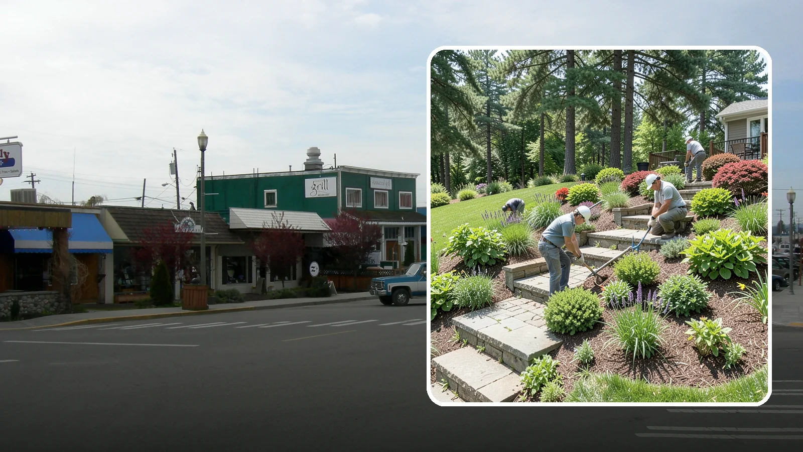 Garden Stairs in Stanwood, Snohomish County, WA - Custom garden stairs in stone, timber, or pavers that make sloped landscapes safe and accessible.