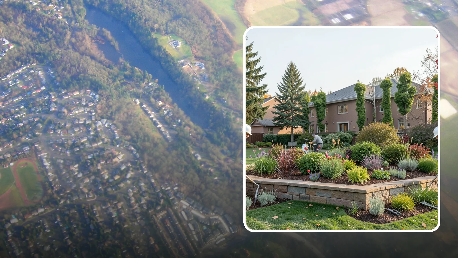 Garden Wall Installation in Algona, King County, WA - Decorative low garden walls that define beds, add structure, and bring character to the landscape.