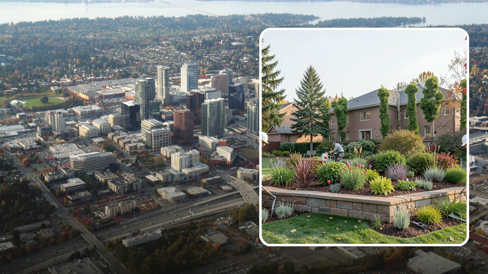 Garden Wall Installation in Bellevue, King County, WA - Decorative low garden walls that define beds, add structure, and bring character to the landscape.
