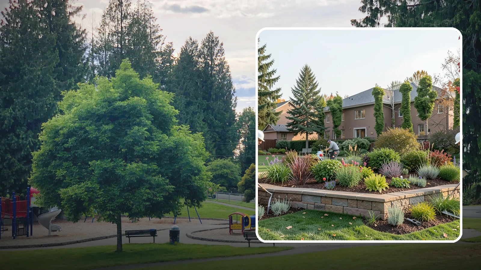 Garden Wall Installation in Bonney Lake, Pierce County, WA - Decorative low garden walls that define beds, add structure, and bring character to the landscape.