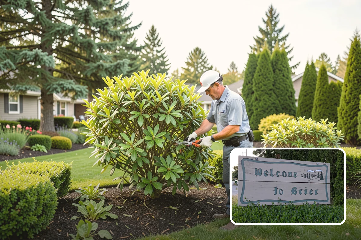 Garden Wall Installation in Brier, Snohomish County, WA - Defines beds and outdoor spaces