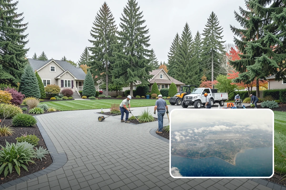 Garden Wall Installation in Burien, King County, WA - Defines beds and outdoor spaces