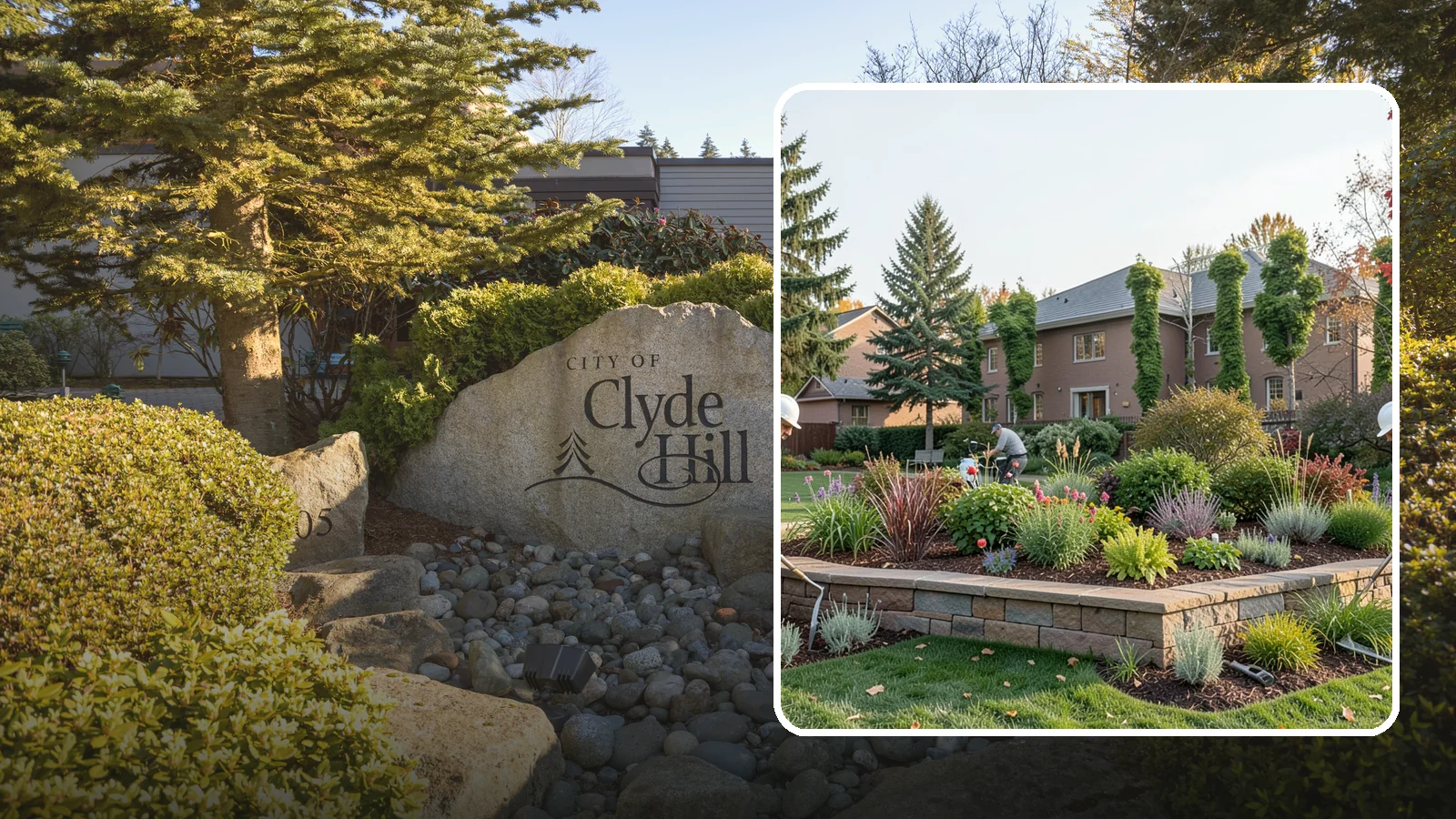 Garden Wall Installation in Clyde Hill, King County, WA - Decorative low garden walls that define beds, add structure, and bring character to the landscape.