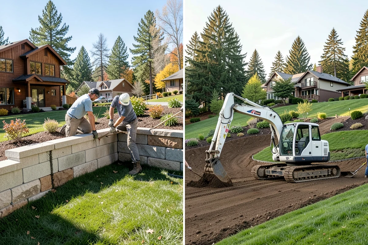 Garden Wall Installation in Concrete, Skagit County, WA - Design the wall style and layout