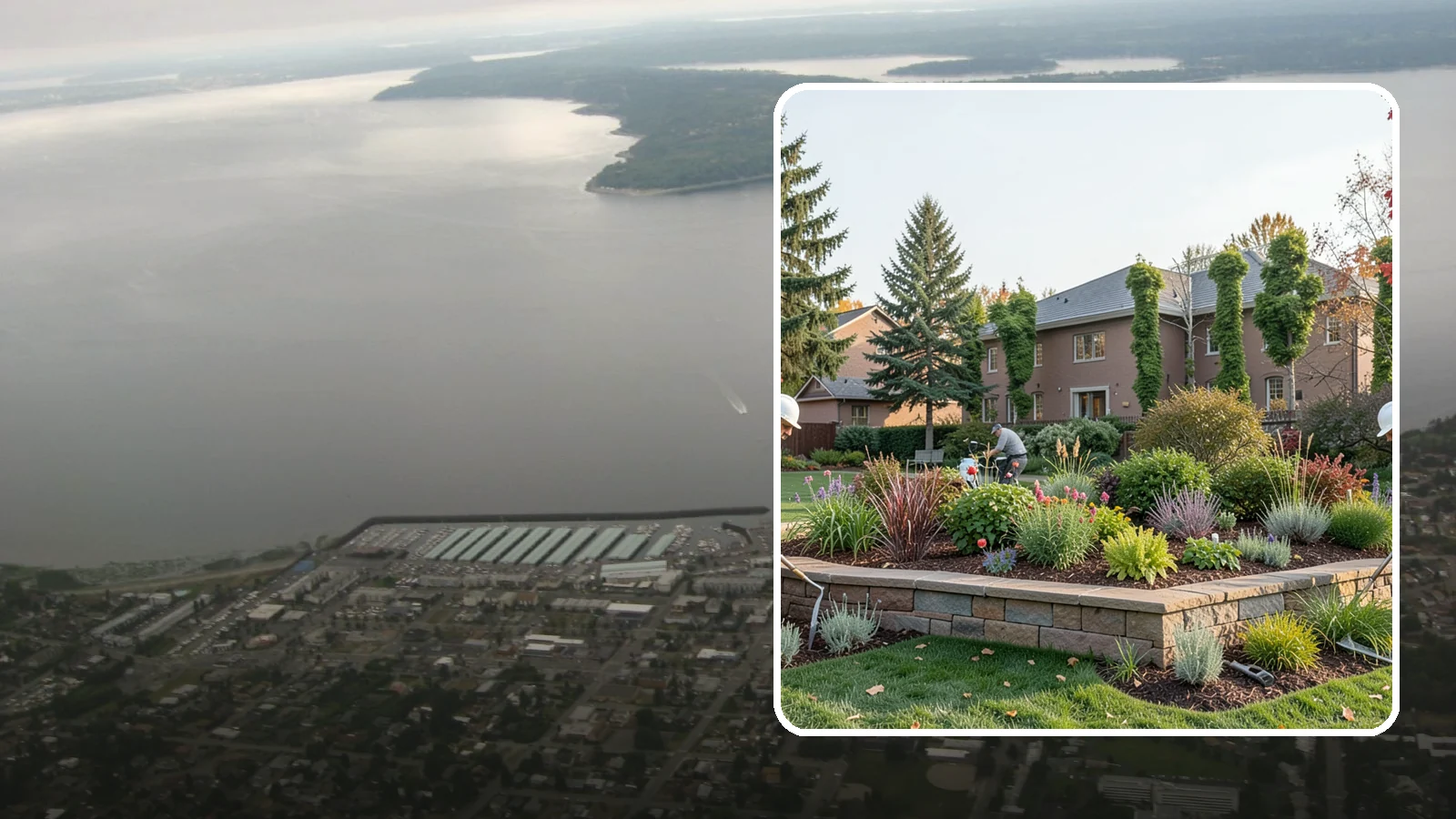 Garden Wall Installation in Des Moines, King County, WA - Decorative low garden walls that define beds, add structure, and bring character to the landscape.