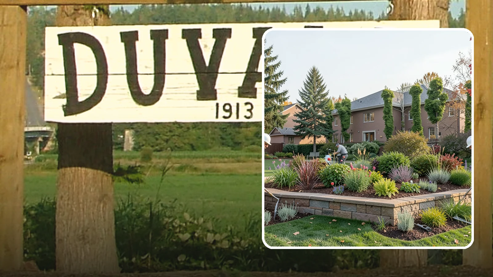 Garden Wall Installation in Duvall, King County, WA - Decorative low garden walls that define beds, add structure, and bring character to the landscape.