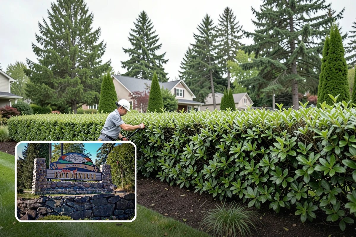 Garden Wall Installation in Eatonville, Pierce County, WA - Defines beds and outdoor spaces
