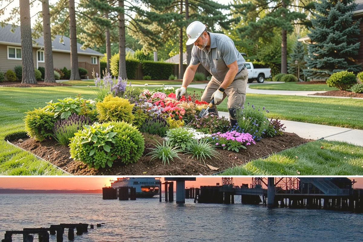 Garden Wall Installation in Edmonds, Snohomish County, WA - Best built spring through fall.