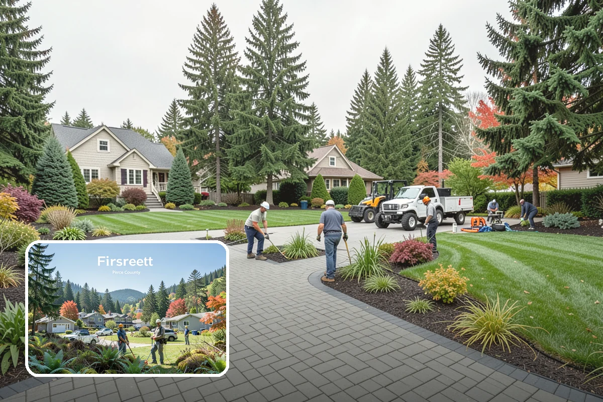 Garden Wall Installation in Fircrest, Pierce County, WA - Defines beds and outdoor spaces