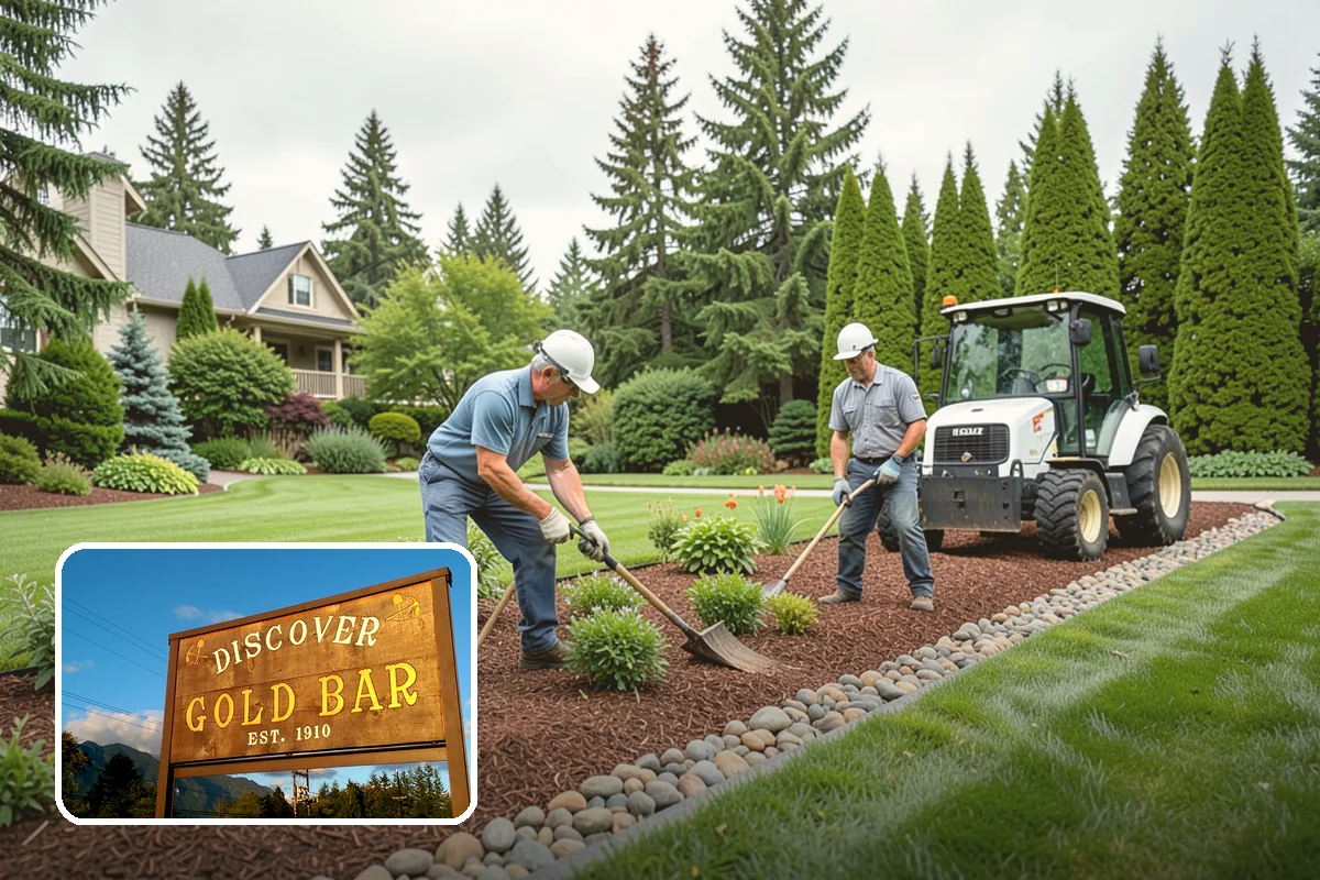 Garden Wall Installation in Gold Bar, Snohomish County, WA - Defines beds and outdoor spaces