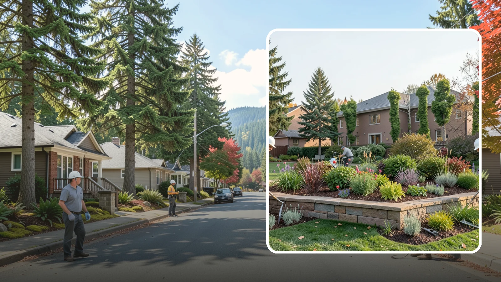Garden Wall Installation in Hunts Point, King County, WA - Decorative low garden walls that define beds, add structure, and bring character to the landscape.