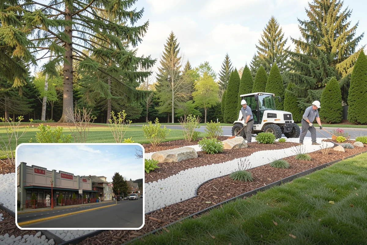 Garden Wall Installation in Issaquah, King County, WA - Defines beds and outdoor spaces