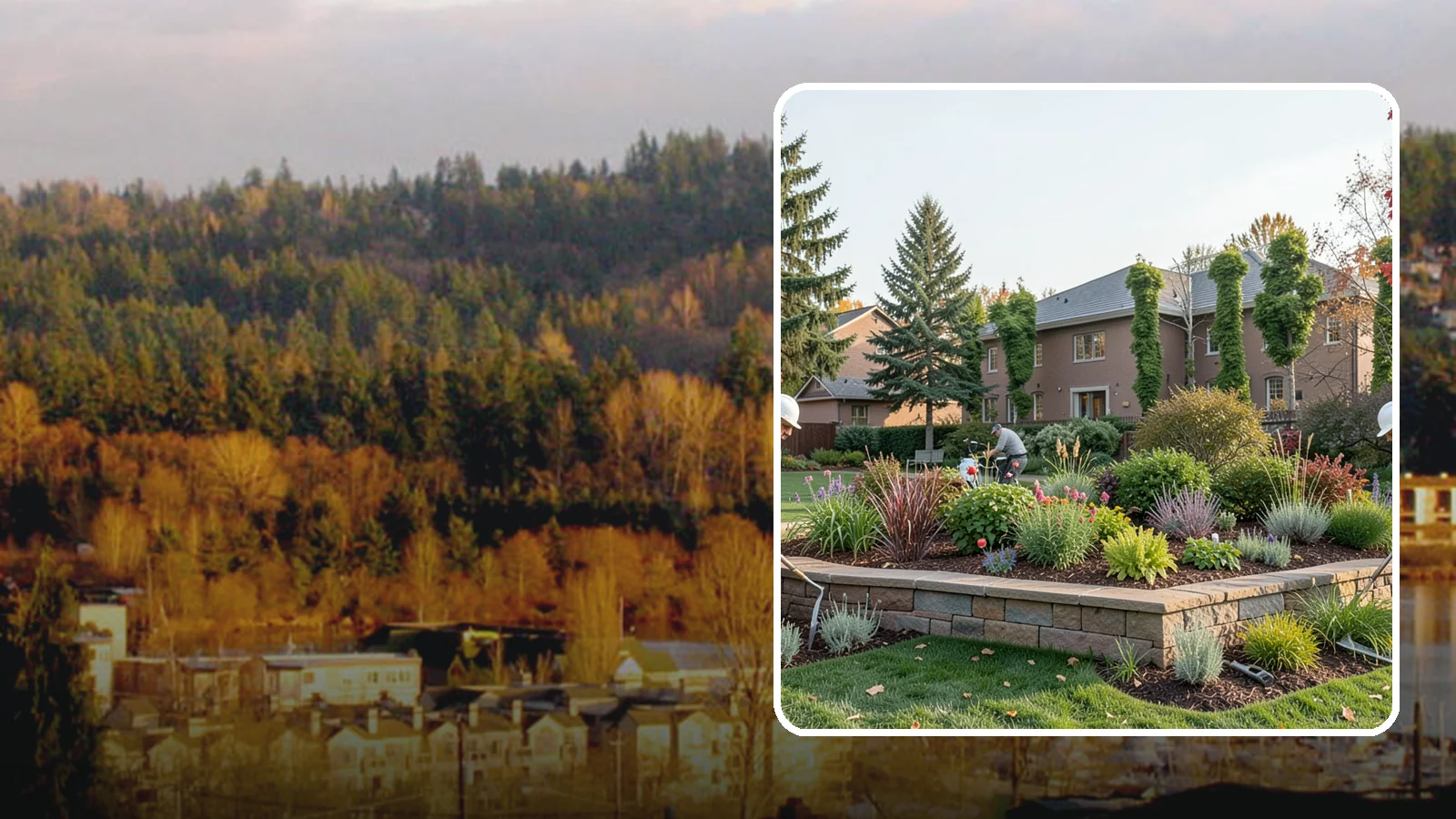 Garden Wall Installation in Kenmore, King County, WA - Decorative low garden walls that define beds, add structure, and bring character to the landscape.