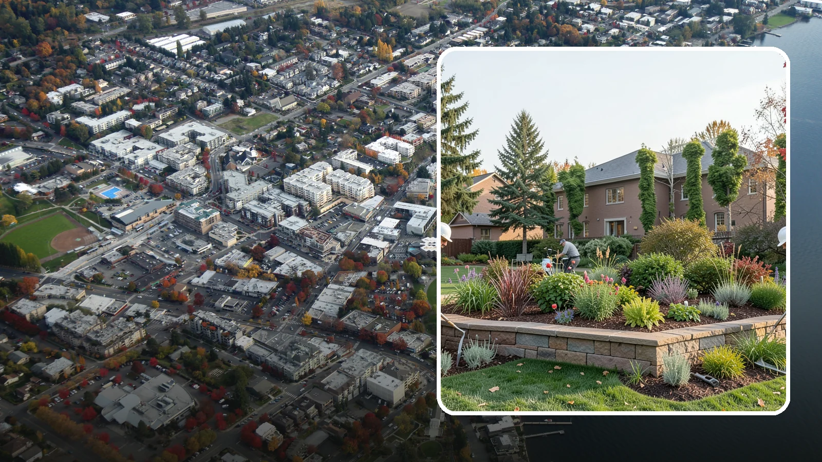 Garden Wall Installation in Kirkland, King County, WA - Decorative low garden walls that define beds, add structure, and bring character to the landscape.