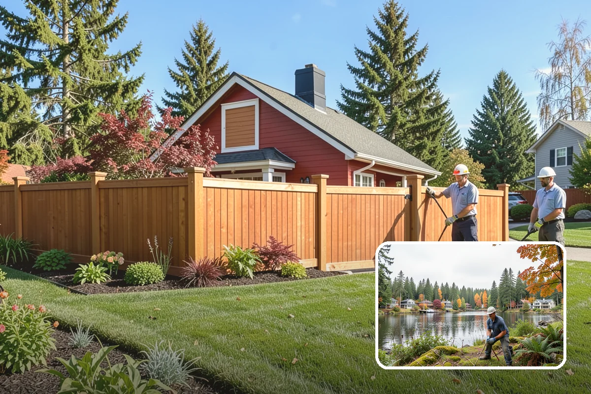 Garden Wall Installation in La Conner, Skagit County, WA - Defines beds and outdoor spaces