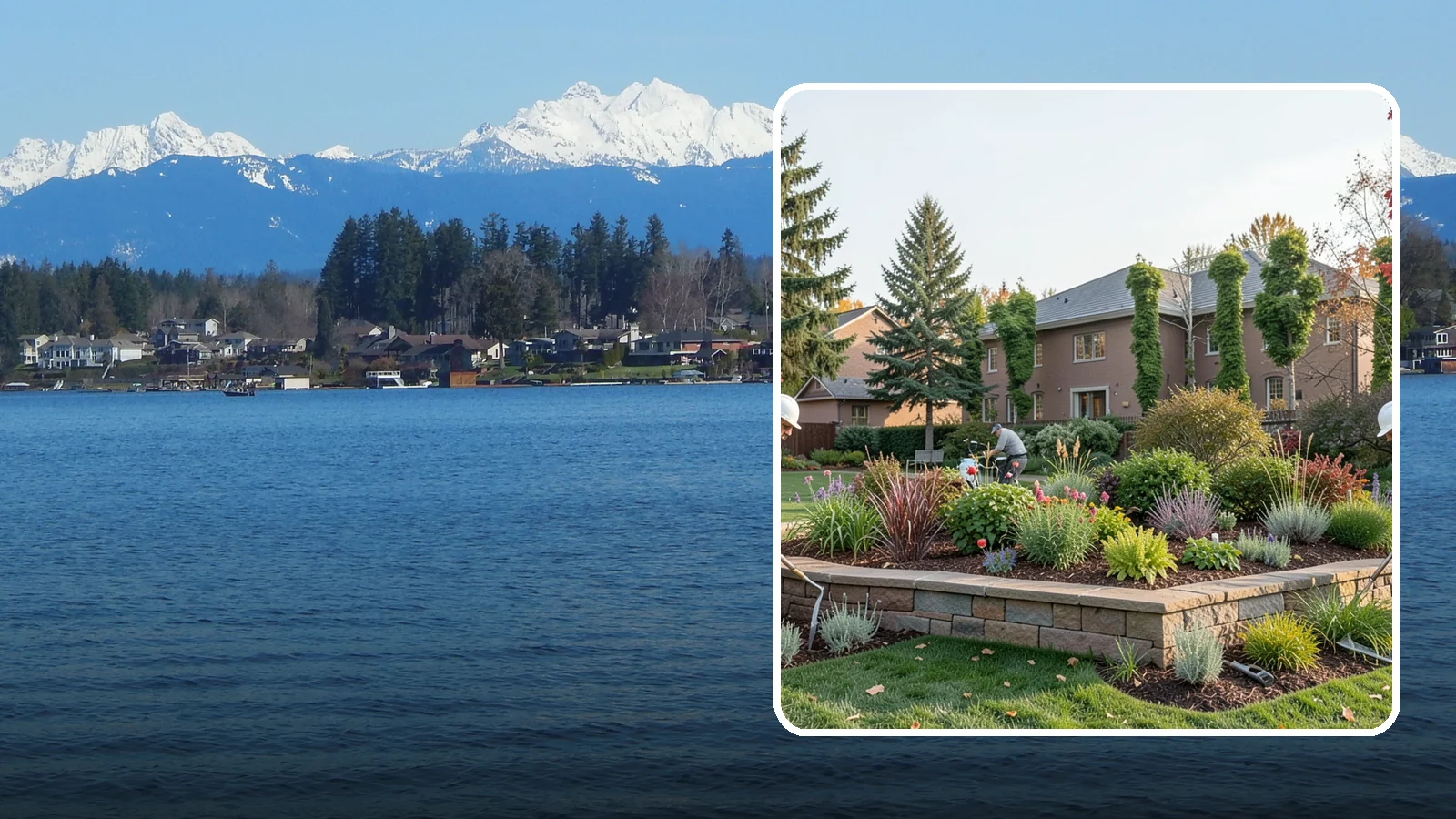 Garden Wall Installation in Lake Stevens, Snohomish County, WA - Decorative low garden walls that define beds, add structure, and bring character to the landscape.