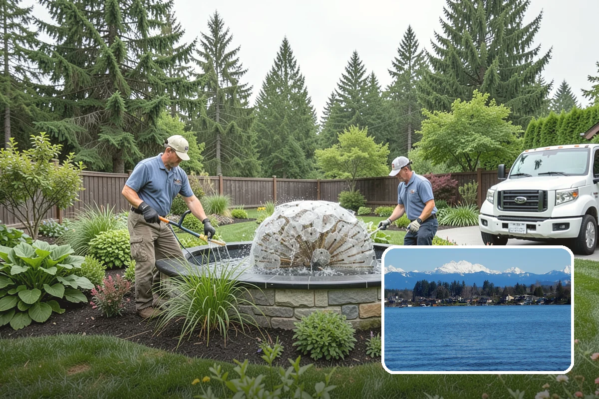 Garden Wall Installation in Lake Stevens, Snohomish County, WA - Defines beds and outdoor spaces
