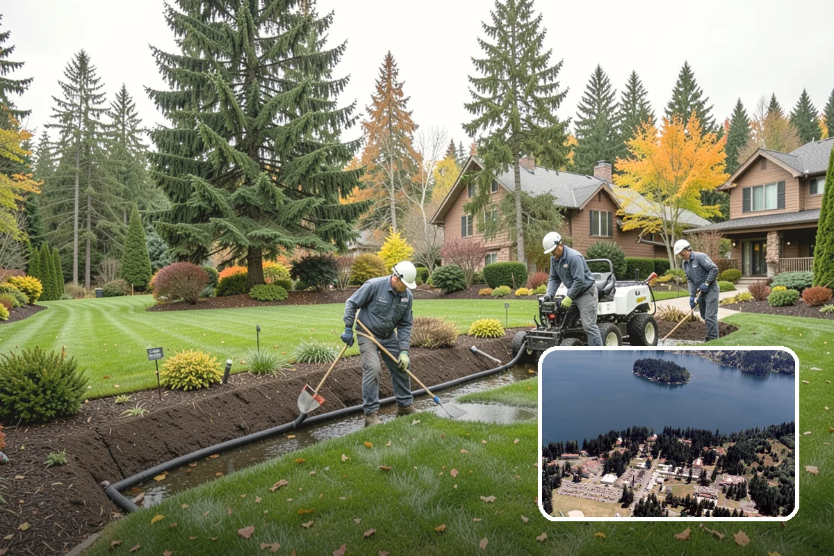 Garden Wall Installation in Lakewood, Pierce County, WA - Defines beds and outdoor spaces