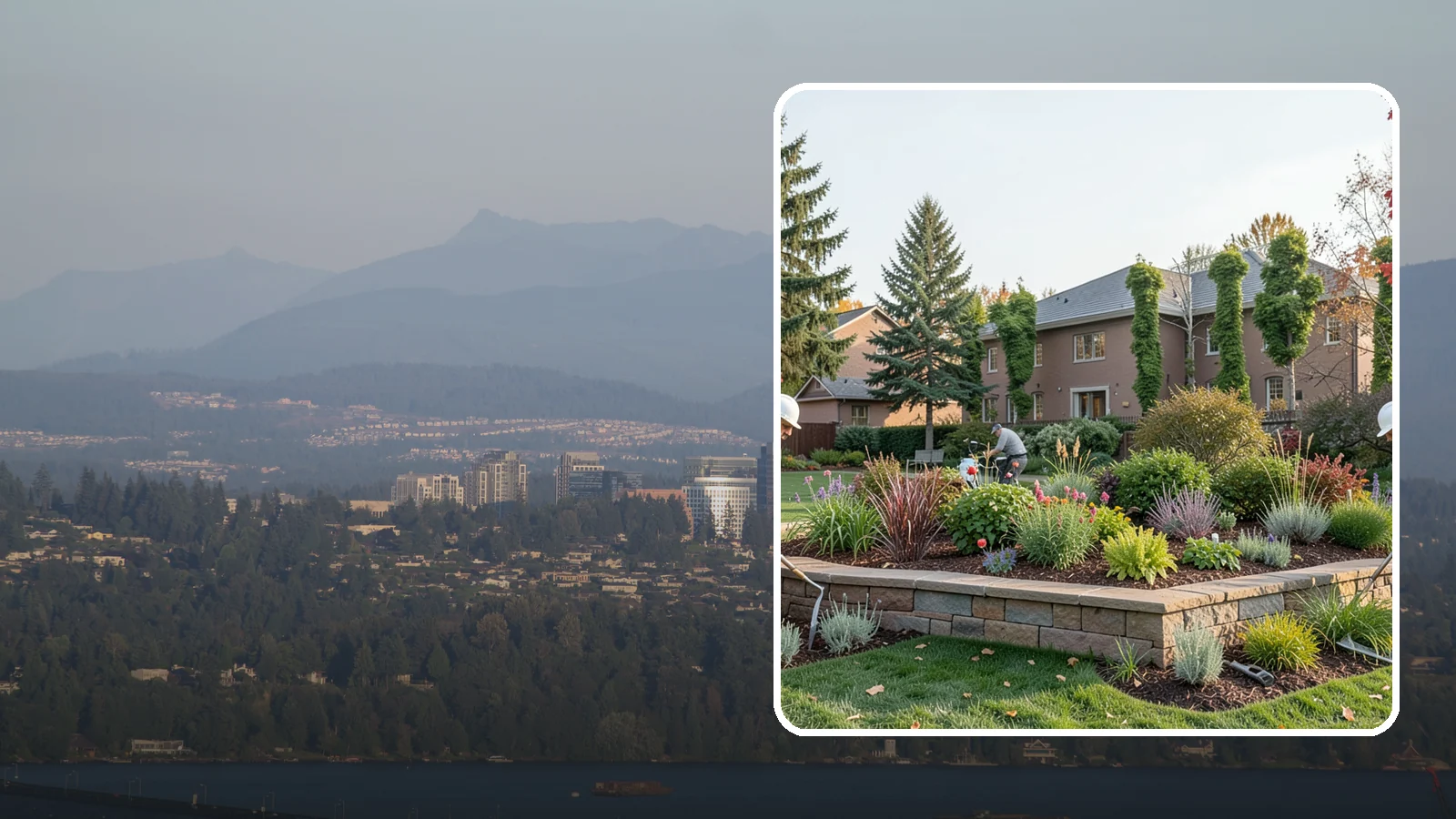 Garden Wall Installation in Medina, King County, WA - Decorative low garden walls that define beds, add structure, and bring character to the landscape.
