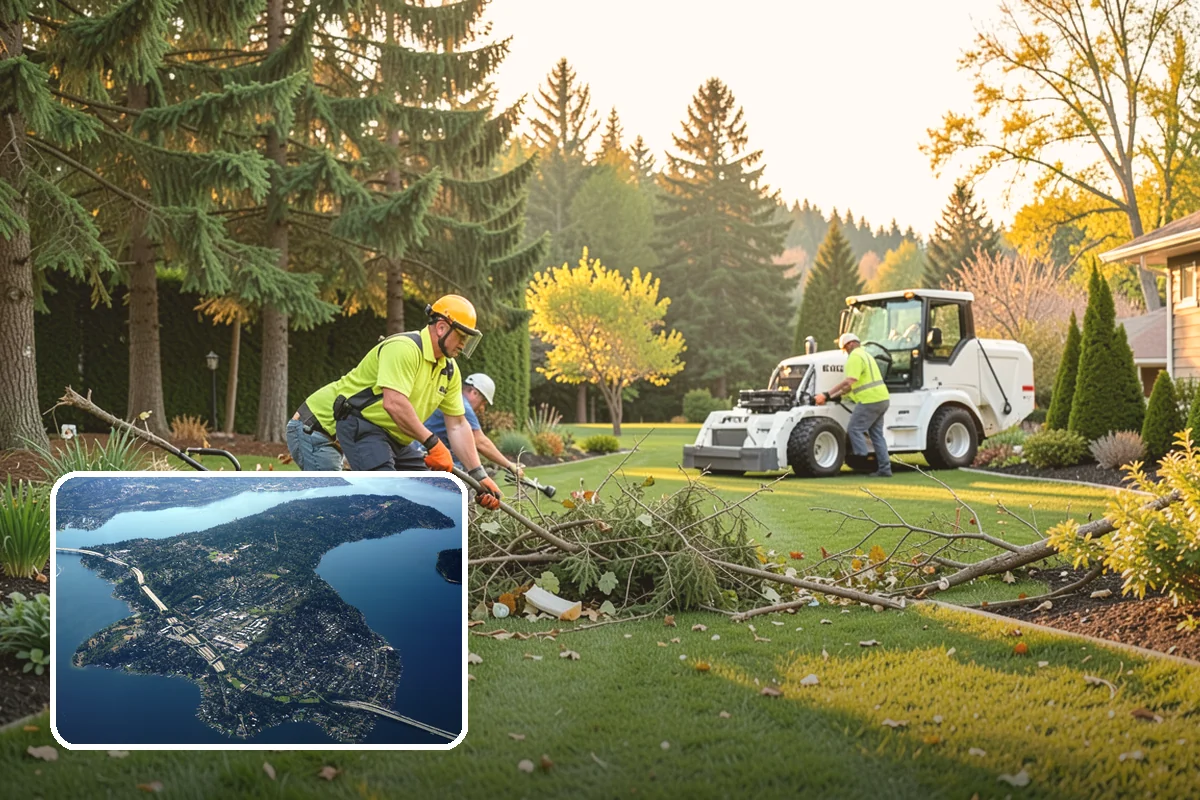 Garden Wall Installation in Mercer Island, King County, WA - Defines beds and outdoor spaces