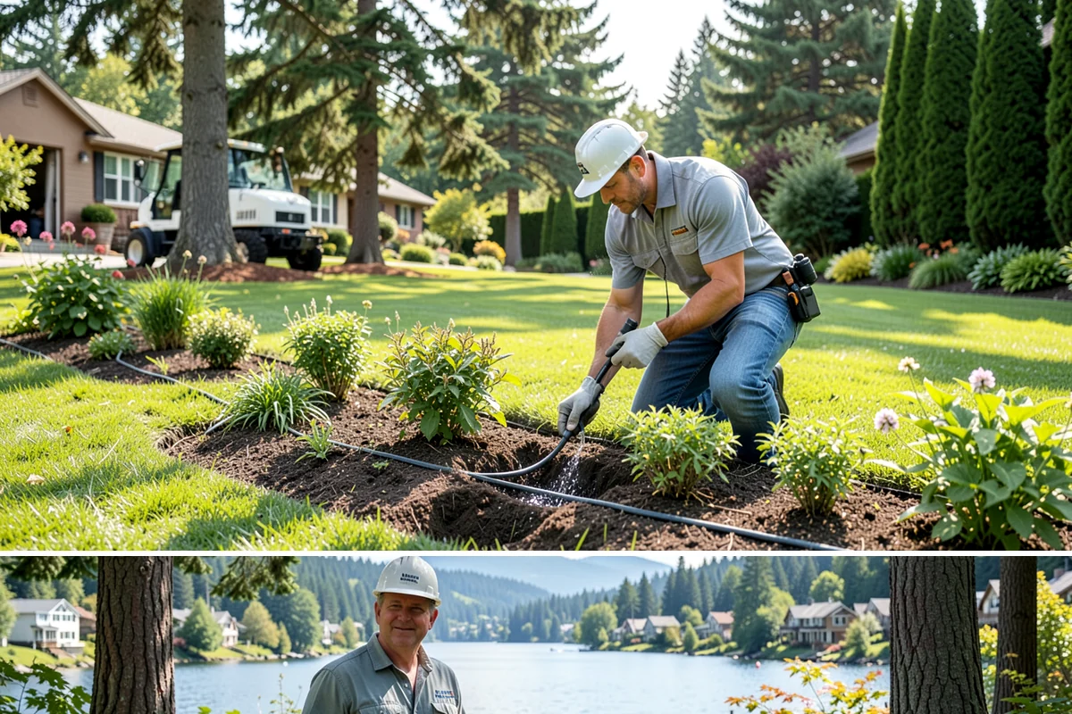 Garden Wall Installation in Milton, King County, WA - Best built spring through fall.