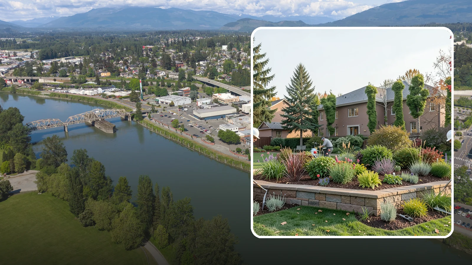 Garden Wall Installation in Mount Vernon, Skagit County, WA - Decorative low garden walls that define beds, add structure, and bring character to the landscape.