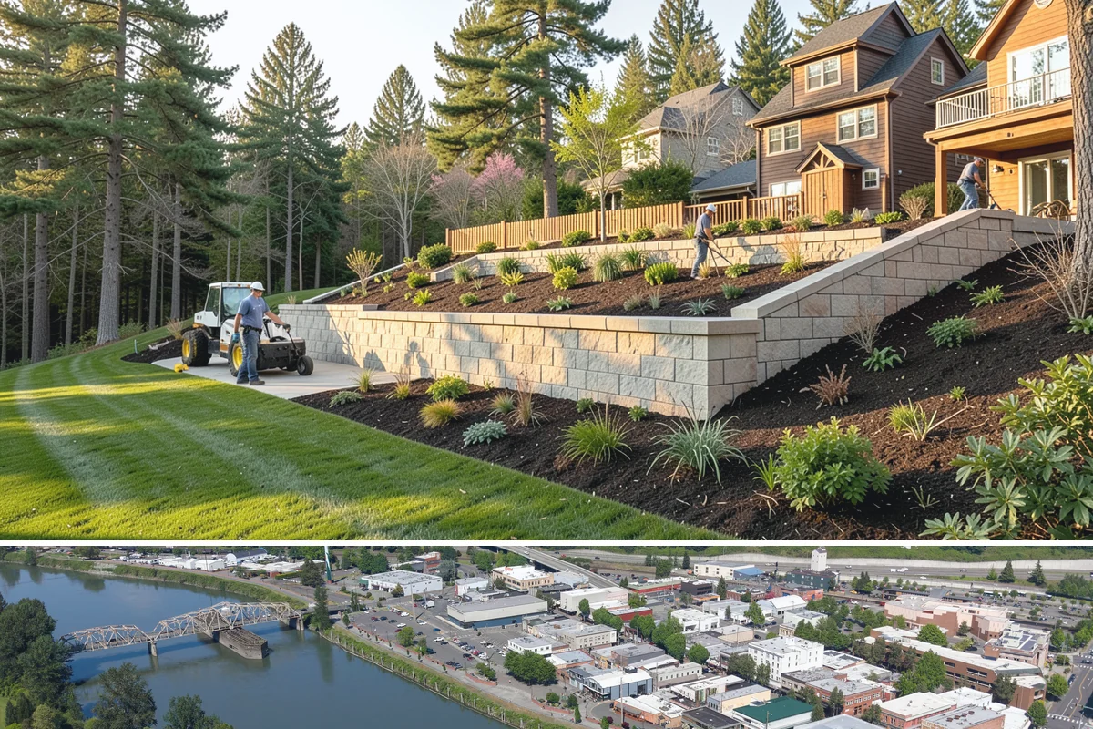 Garden Wall Installation in Mount Vernon, Skagit County, WA - Best built spring through fall.