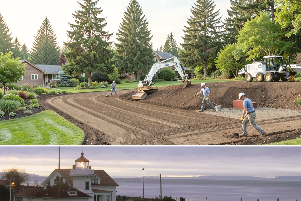 Garden Wall Installation in Mukilteo, Snohomish County, WA - Best built spring through fall.