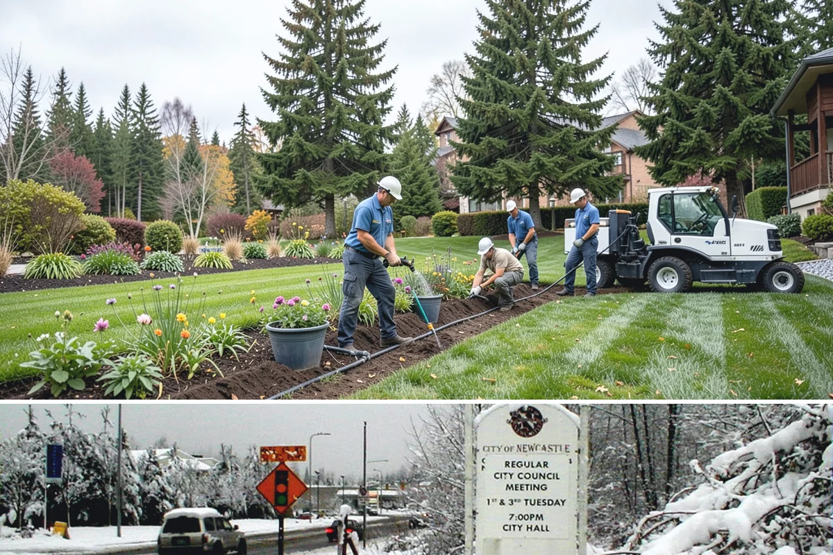 Garden Wall Installation in Newcastle, King County, WA - Best built spring through fall.