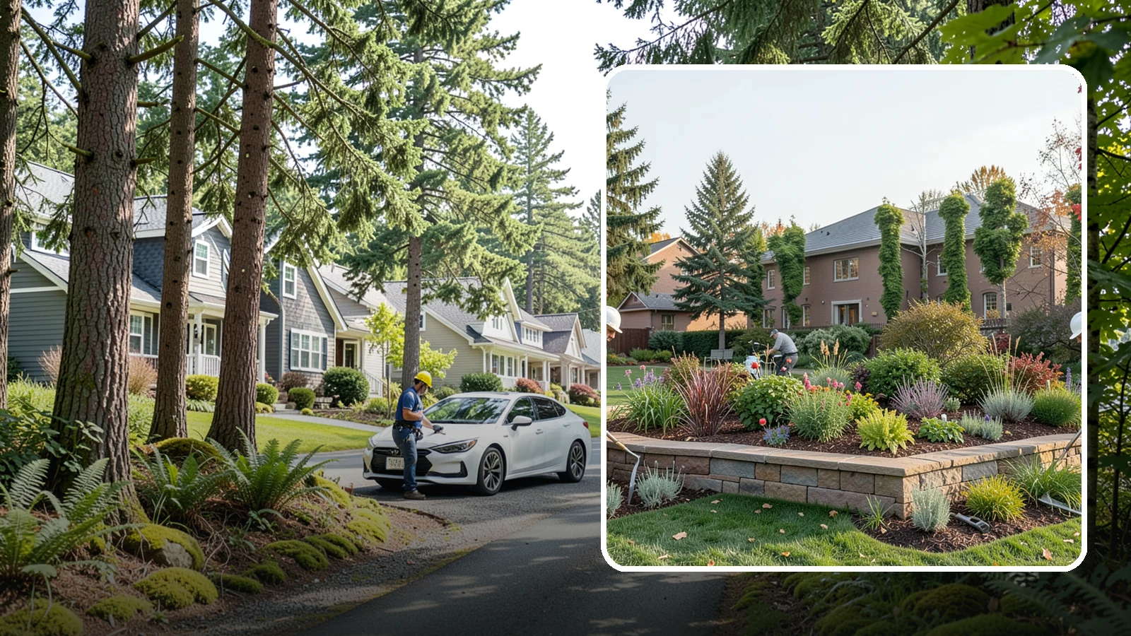 Garden Wall Installation in Normandy Park, King County, WA - Decorative low garden walls that define beds, add structure, and bring character to the landscape.