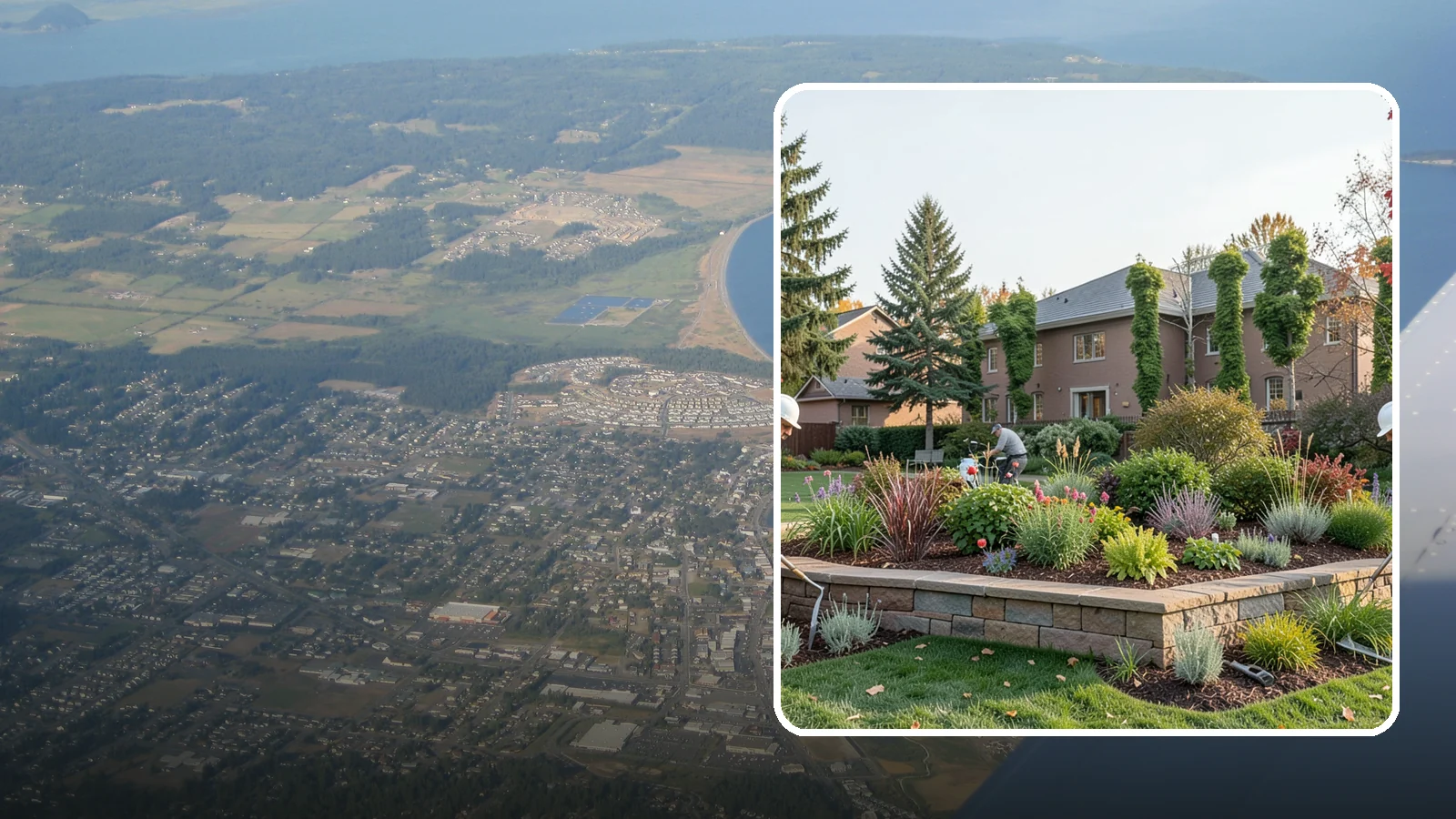 Garden Wall Installation in Oak Harbor, Island County, WA - Decorative low garden walls that define beds, add structure, and bring character to the landscape.