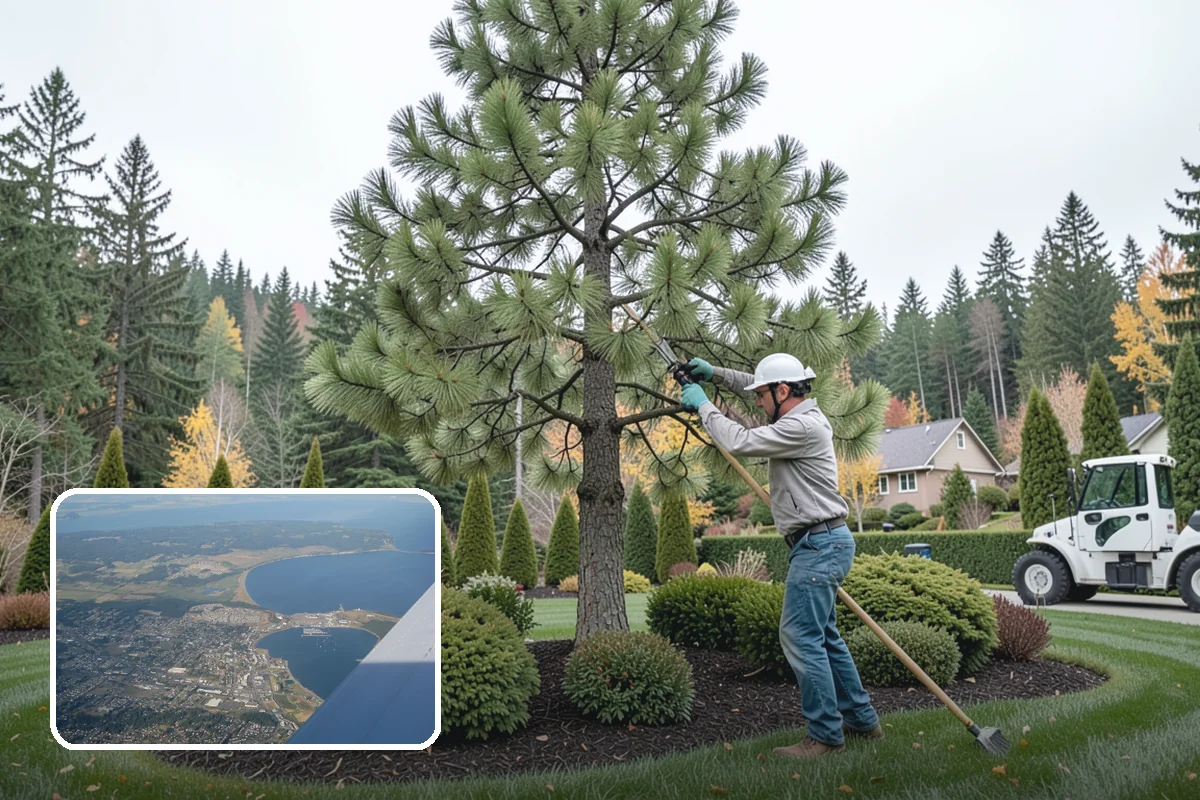 Garden Wall Installation in Oak Harbor, Island County, WA - Defines beds and outdoor spaces