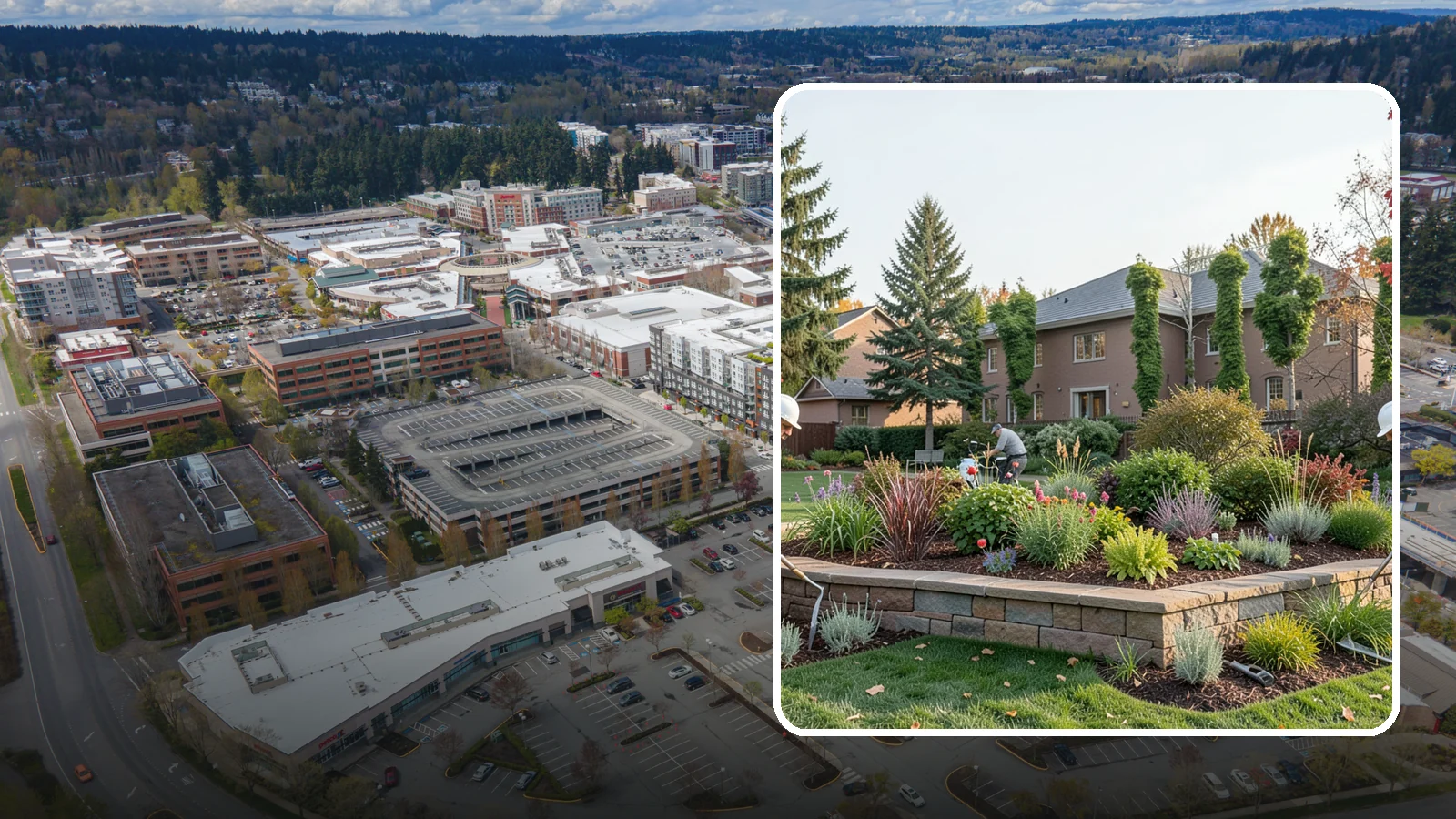 Garden Wall Installation in Redmond, King County, WA - Decorative low garden walls that define beds, add structure, and bring character to the landscape.