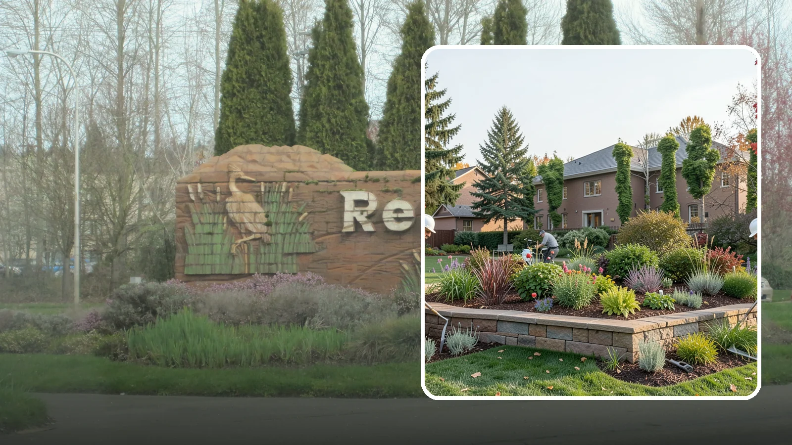 Garden Wall Installation in Renton, King County, WA - Decorative low garden walls that define beds, add structure, and bring character to the landscape.