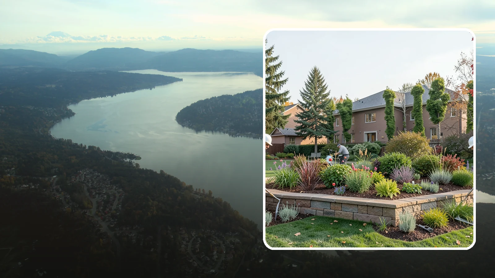 Garden Wall Installation in Sammamish, King County, WA - Decorative low garden walls that define beds, add structure, and bring character to the landscape.