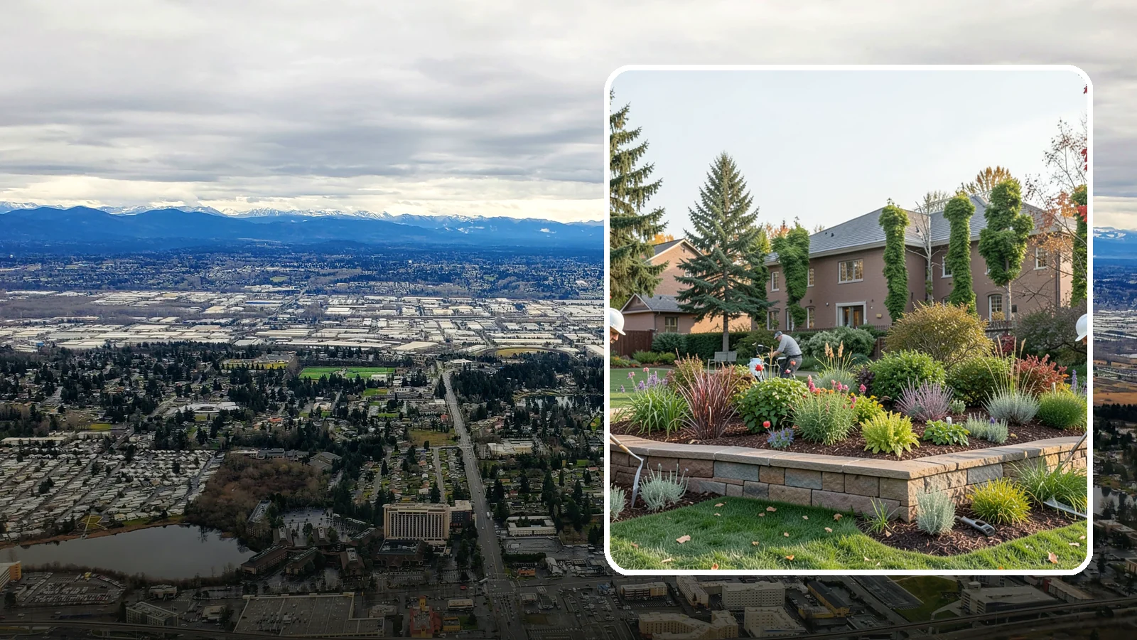 Garden Wall Installation in SeaTac, King County, WA - Decorative low garden walls that define beds, add structure, and bring character to the landscape.