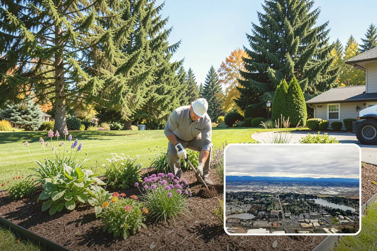 Garden Wall Installation in SeaTac, King County, WA - Defines beds and outdoor spaces