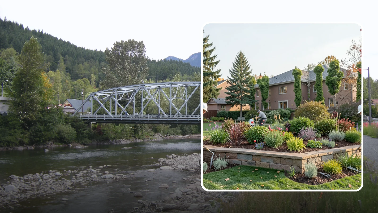 Garden Wall Installation in Skykomish, King County, WA - Decorative low garden walls that define beds, add structure, and bring character to the landscape.