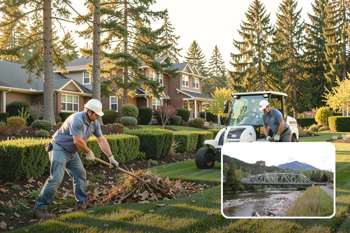 Garden Wall Installation in Skykomish, King County, WA - Defines beds and outdoor spaces