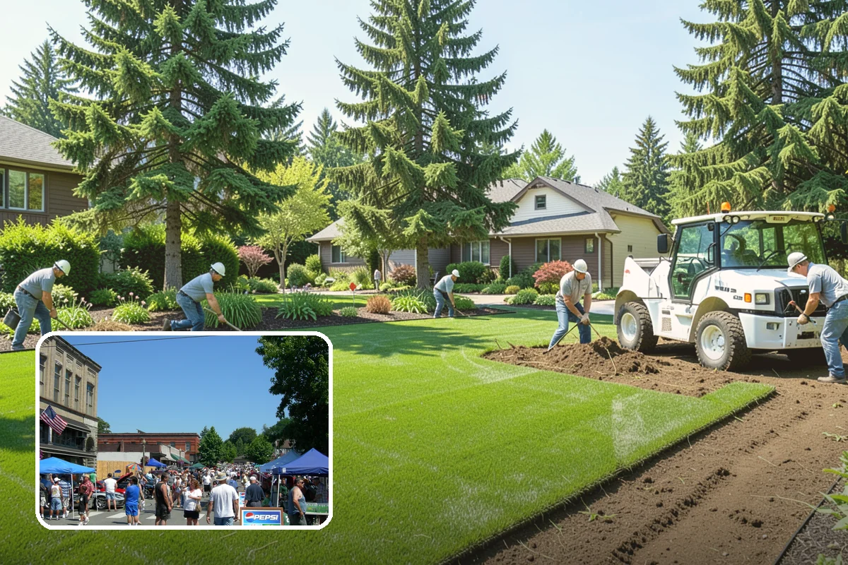 Garden Wall Installation in Snohomish, Snohomish County, WA - Defines beds and outdoor spaces