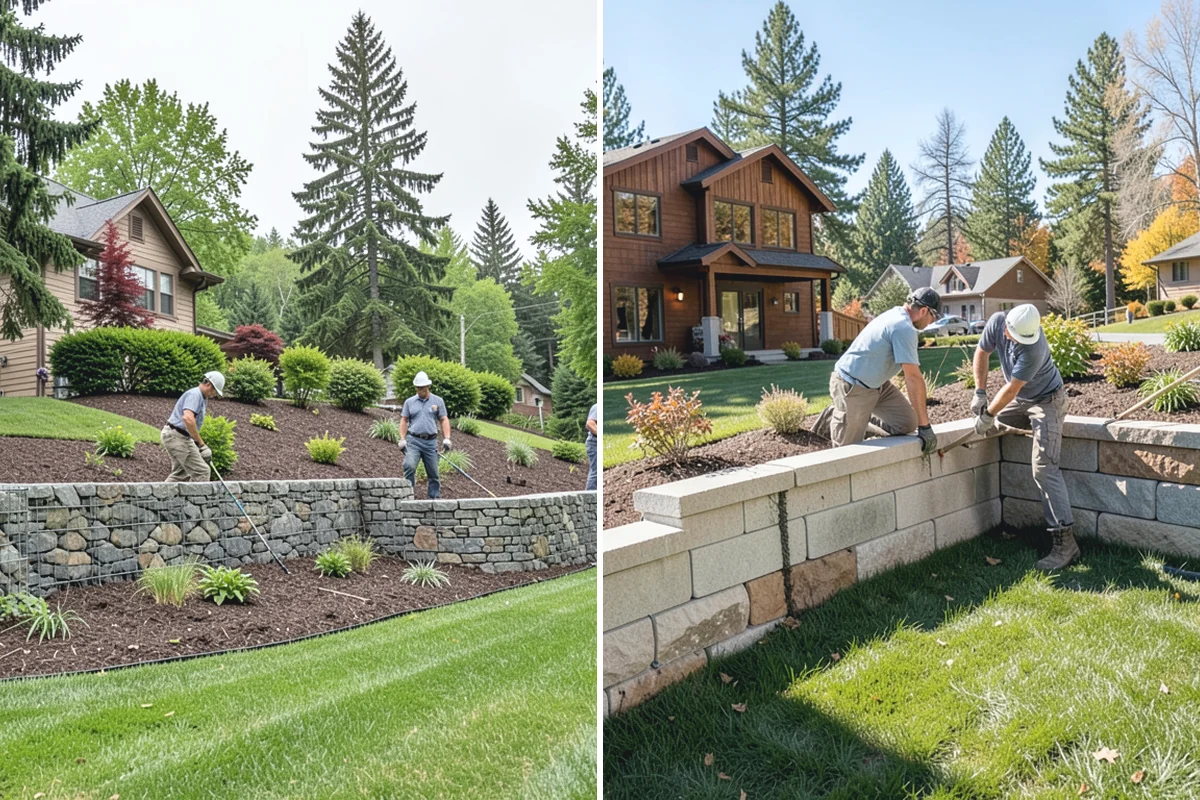 Garden Wall Installation in Sumner, Pierce County, WA - Design the wall style and layout