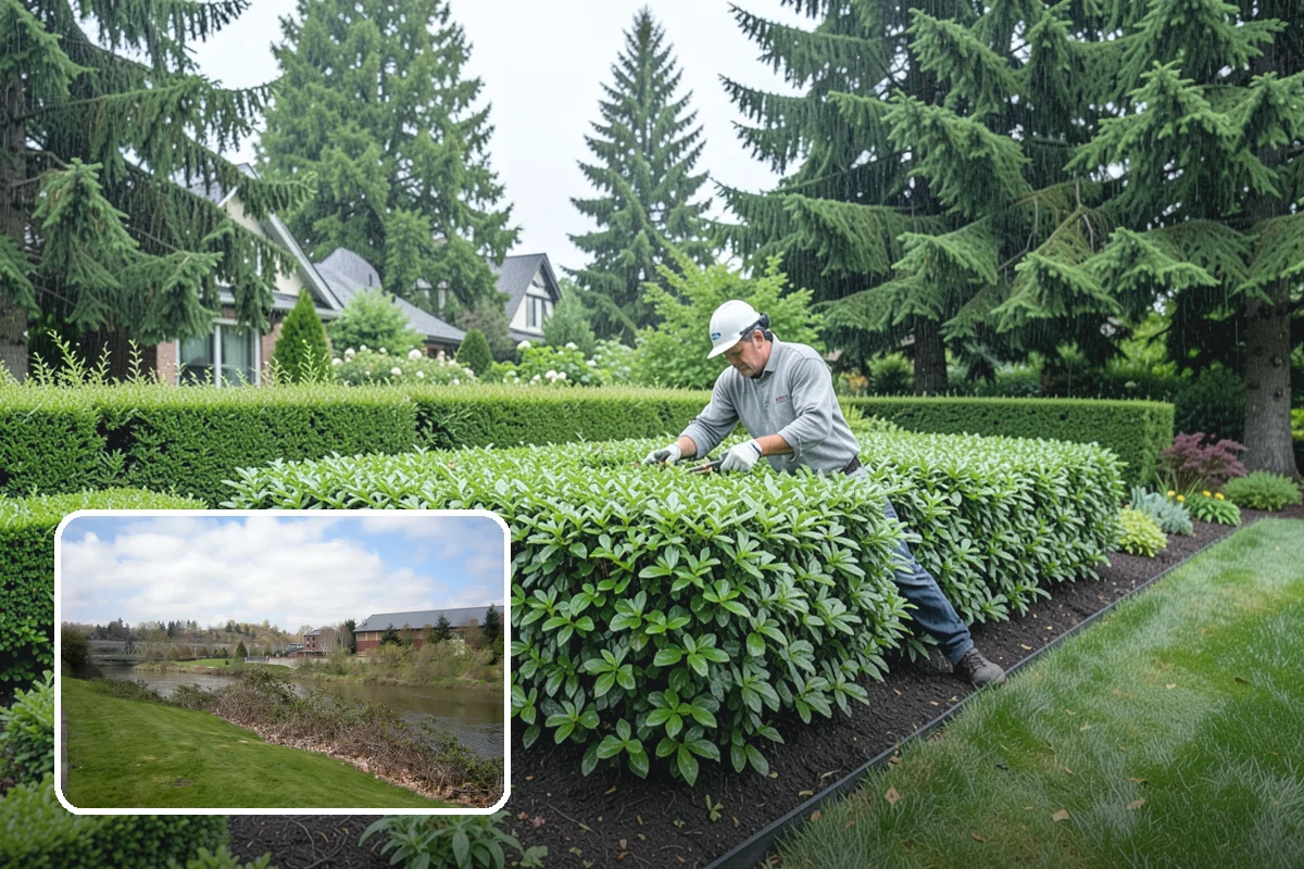 Garden Wall Installation in Tukwila, King County, WA - Defines beds and outdoor spaces