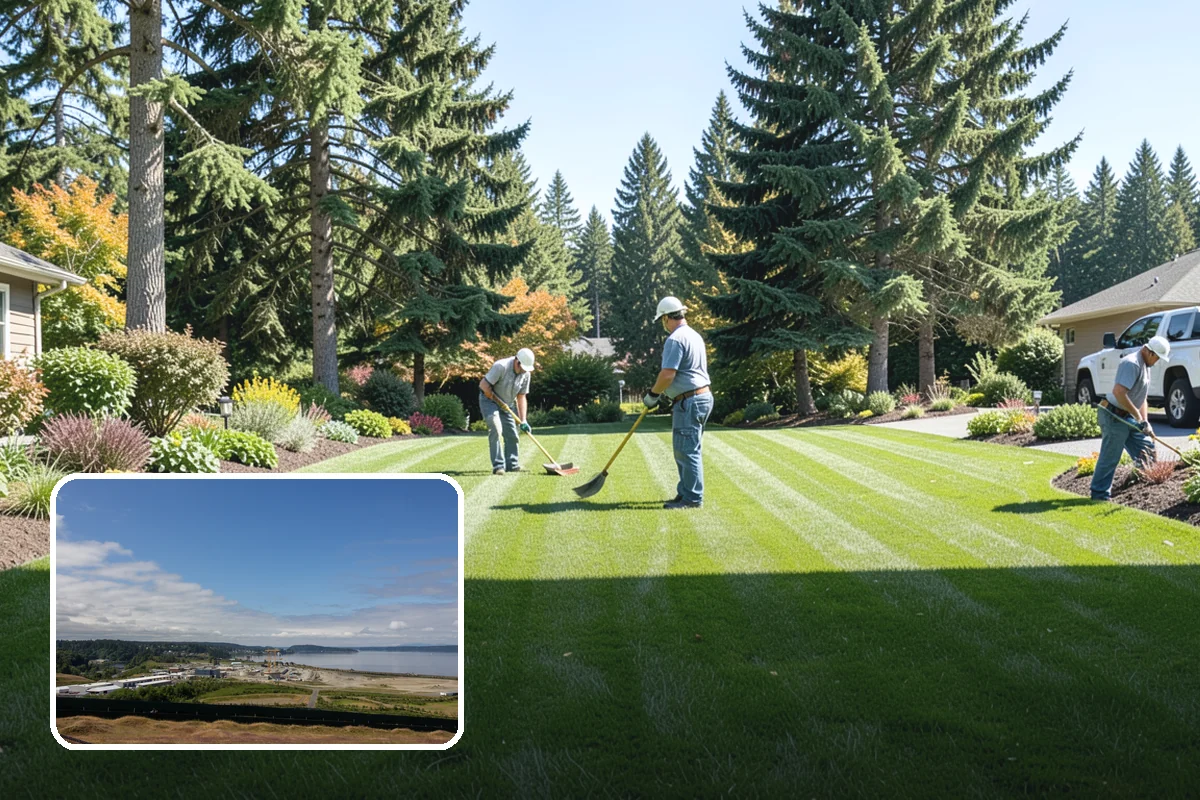 Garden Wall Installation in University Place, Pierce County, WA - Defines beds and outdoor spaces