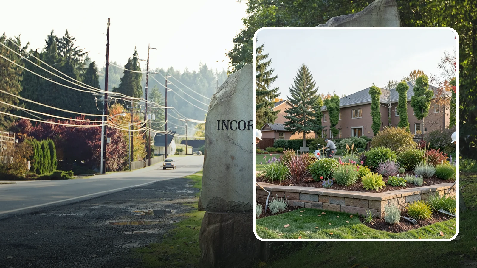 Garden Wall Installation in Wilkeson, Pierce County, WA - Decorative low garden walls that define beds, add structure, and bring character to the landscape.
